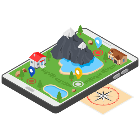 Emplacement du village  Illustration