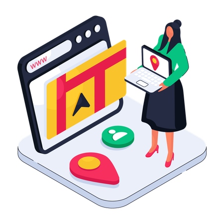 Emplacement Web Illustration