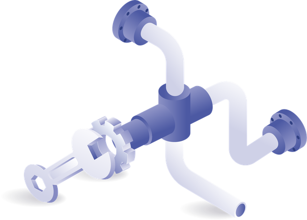 Emplacements de réparation et d'entretien des pipelines  Illustration