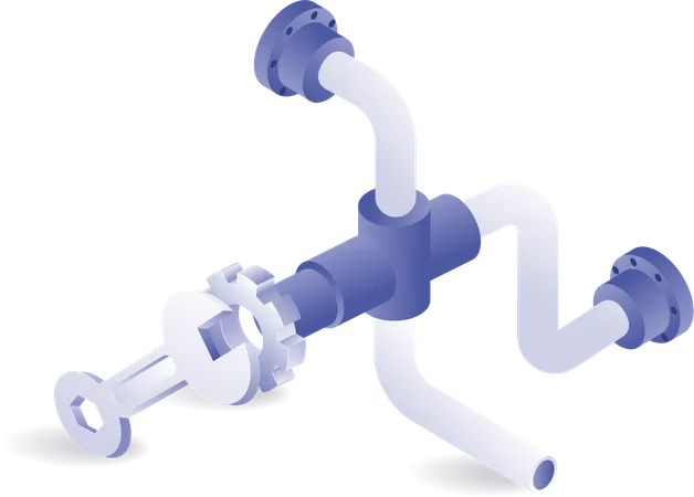 Emplacements de réparation et d'entretien des pipelines  Illustration