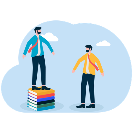 Empleados con carga de trabajo de oficina  Ilustración