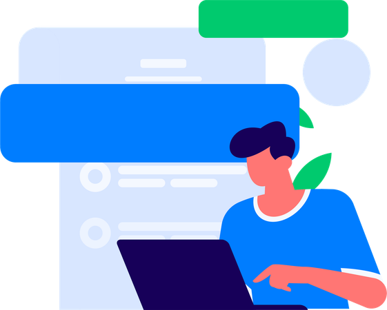 Empleados haciendo discusión  Ilustración