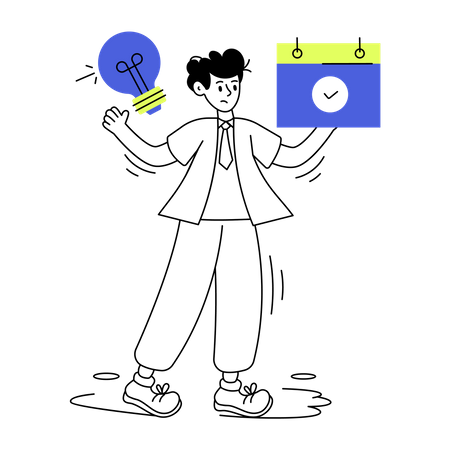 Employé créatif  Illustration