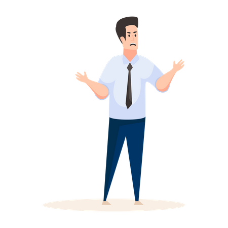 Employé de bureau  Illustration