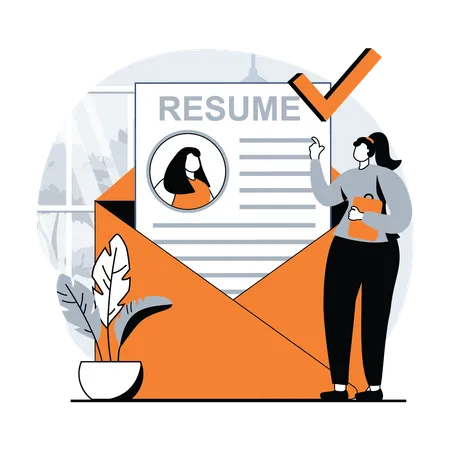 Employé sélectionné  Illustration