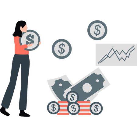 Un employé tire profit d'un investissement immobilier  Illustration