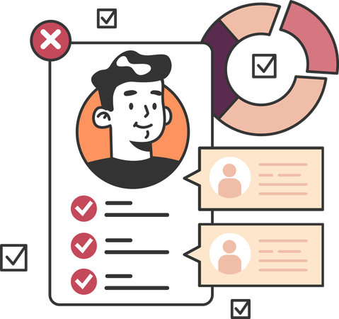 Employee analysis report  Illustration