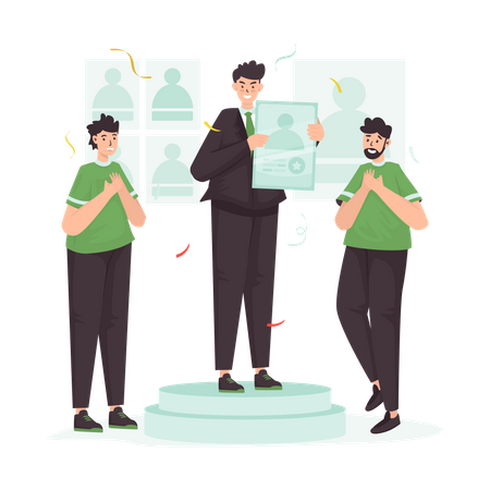 Employee appreciation award  Illustration