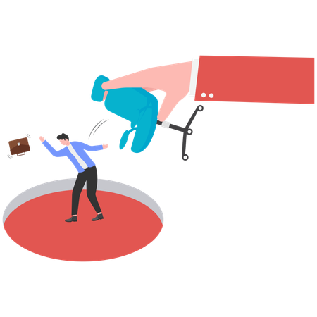 Employee being fired from job  Illustration