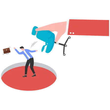 Employee being fired from job  Illustration