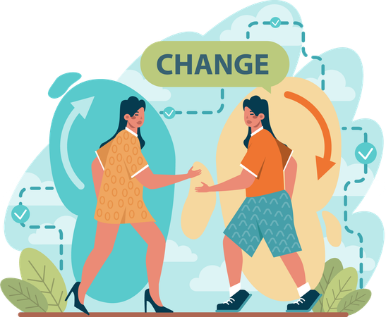 Employee change and replacement  Illustration