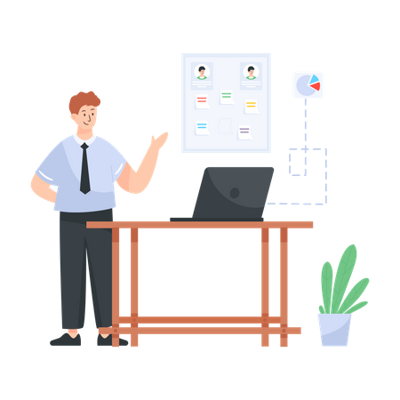 Employee Coaching  Illustration