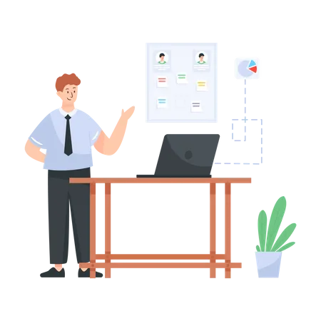 Employee Coaching  Illustration