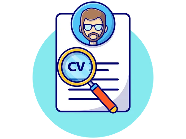 Employee CV analysis  Illustration