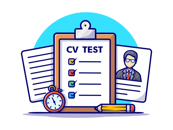 Employee CV test  Illustration