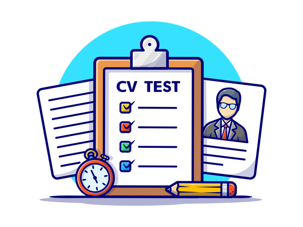 Employee CV test  Illustration