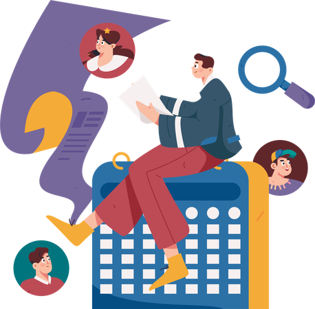 Employee Details  Illustration