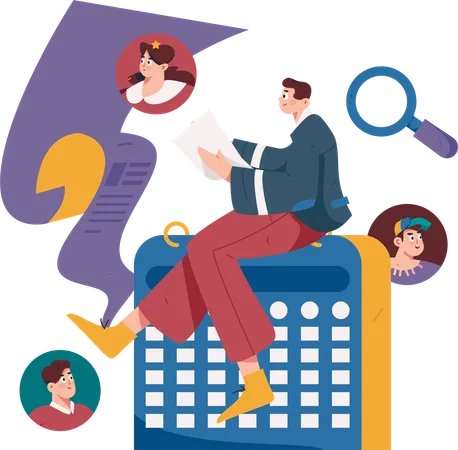 Employee Details  Illustration