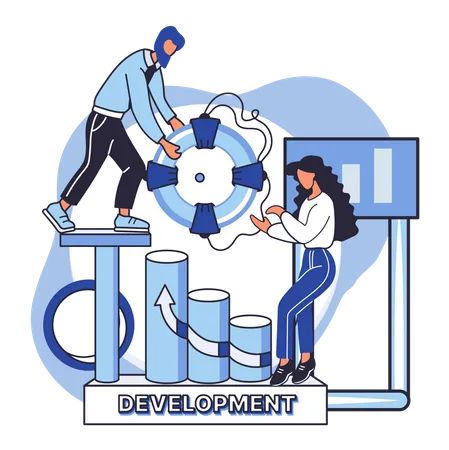 Employee Development Illustration