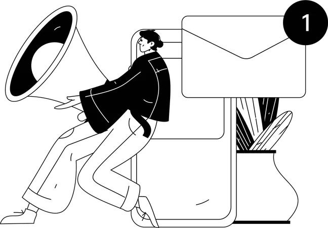 Employee discussing Marketing Tactics  Illustration