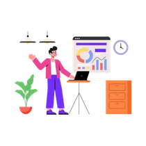 Employee Doing Web Analytics