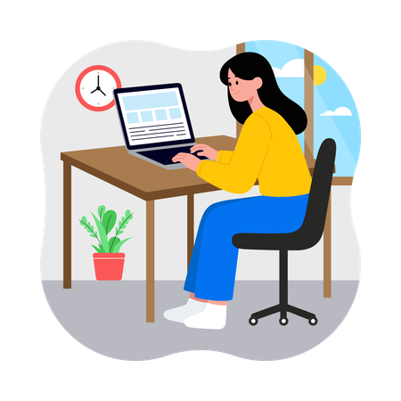 Employee encounters Login Issue  Illustration