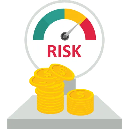 High Risk High Return Investment Concept Illustration