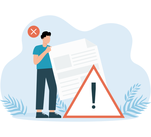 Employee facing Page Alert  Illustration