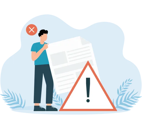 Employee facing Page Alert  Illustration