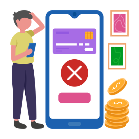 Employee facing Payment Error  Illustration