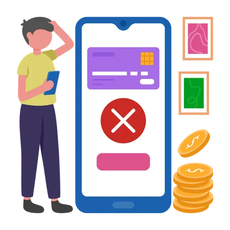 Employee facing Payment Error  Illustration