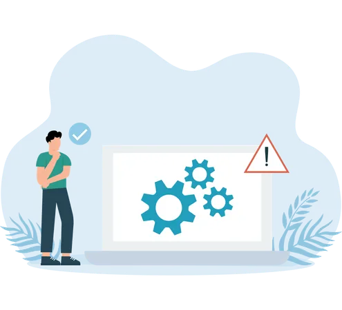 Employee facing Processing Error  Illustration