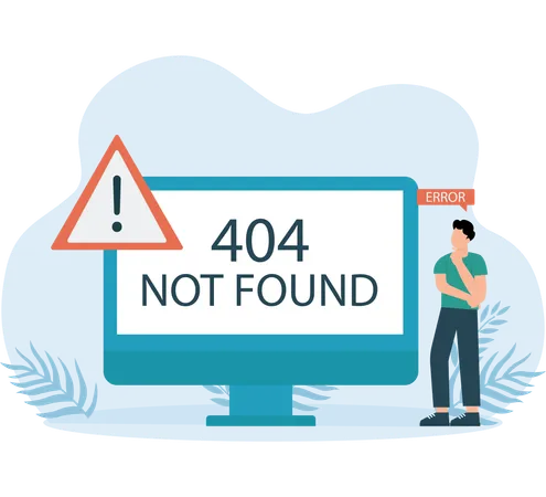 Employee facing Website Error  Illustration