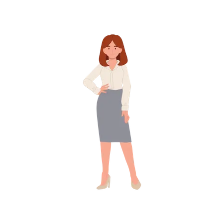 Employée féminine  Illustration