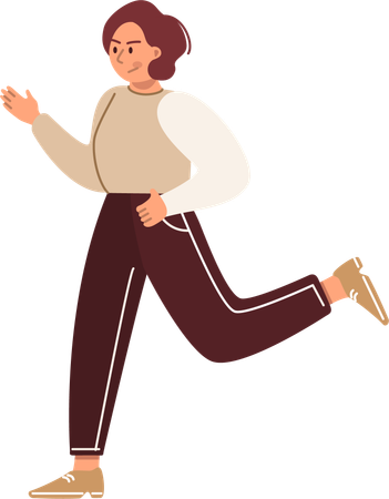 Employee getting late for office  Illustration