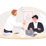 illustrations for employee argue