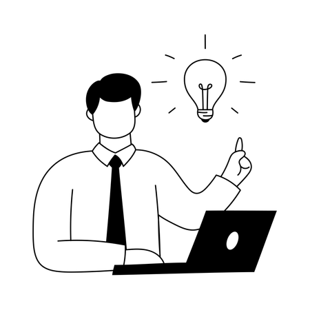 Employee have many new ideas  Illustration