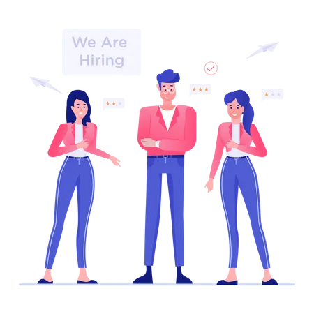 Employee Hiring  Illustration