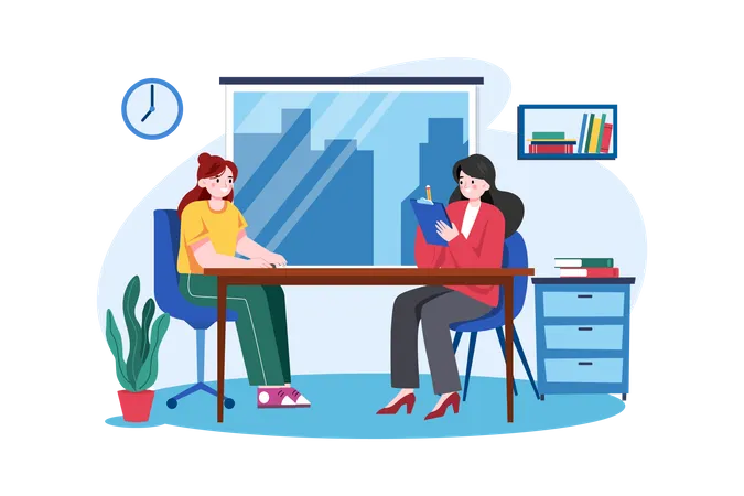 Employee Interview  Illustration