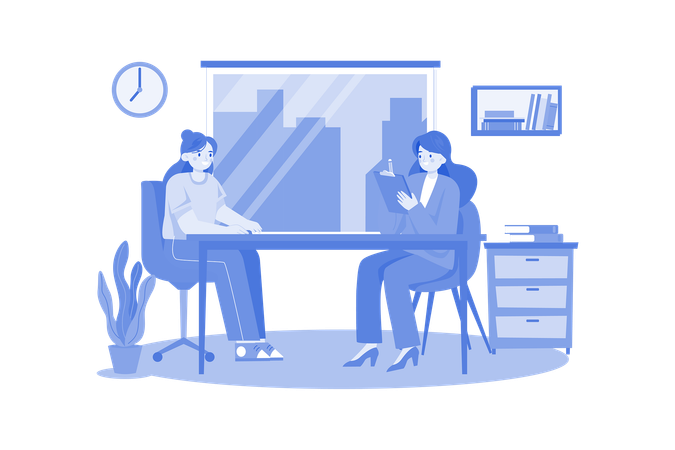 Employee Interview  Illustration