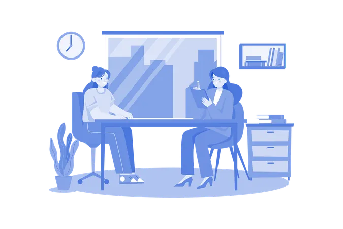 Employee Interview  Illustration