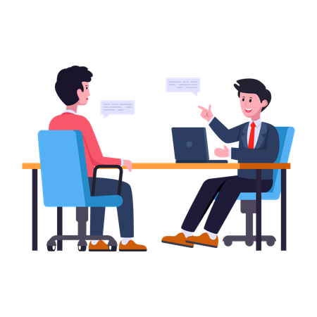 Employee interview  Illustration