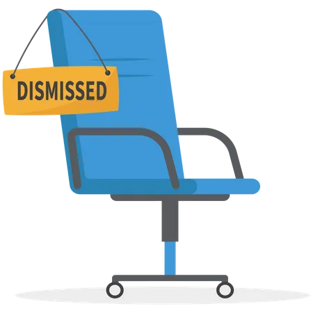 Employee is dismissed from his position  イラスト