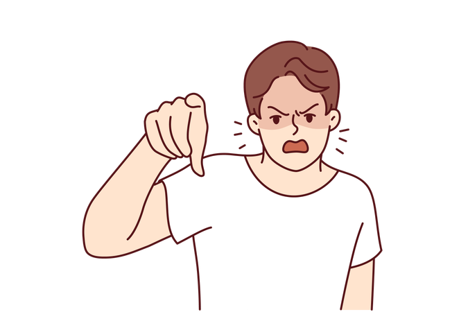 Employee is in angry mood due to workload  Illustration