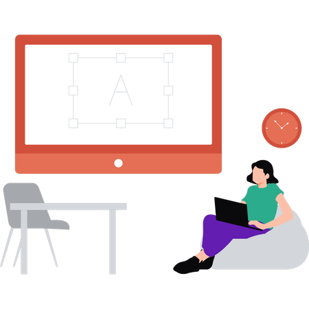 Employee is managing time to catch his schedule  Illustration