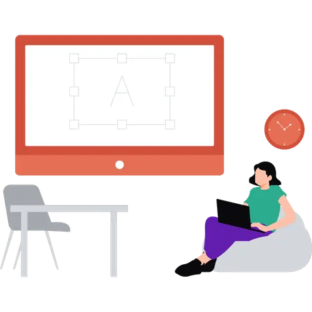 Employee is managing time to catch his schedule  Illustration