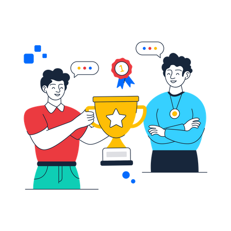 Employee Of Month  Illustration