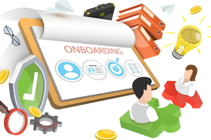 Employee Onboarding  Illustration