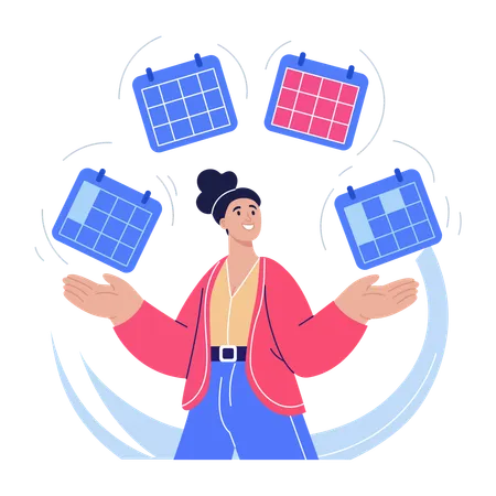 Employee Organizing tasks  Illustration