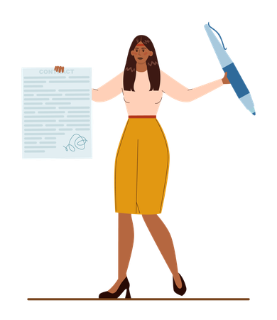 Employee overloaded with office work  Illustration